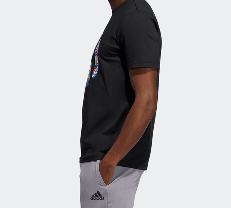 adidas BATW HRDN Logo Sports Basketball Short-sleeve Tee Men Black DX6934