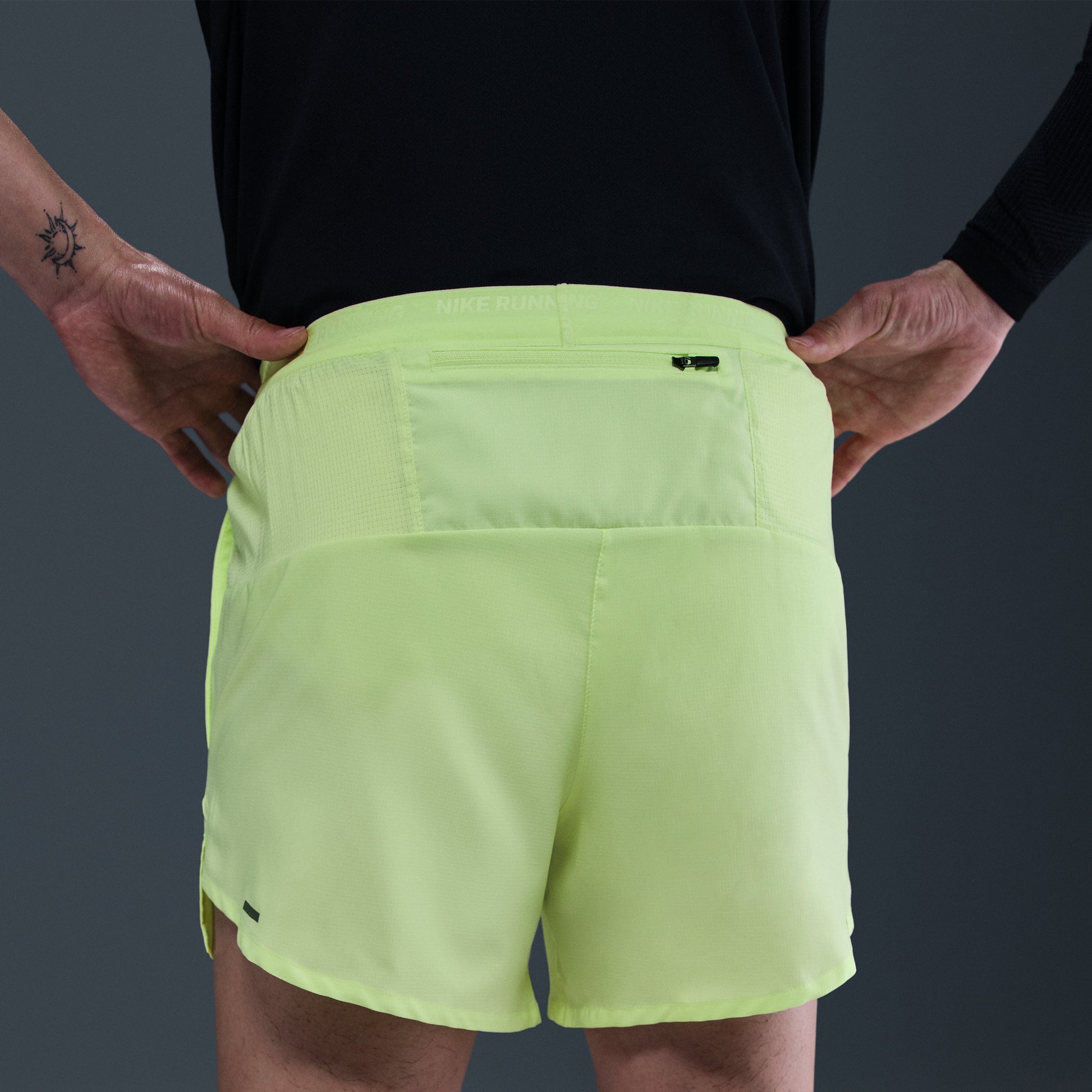 Nike Dri-FIT Stride 5" Hidden Lined Running Shorts 'Barely Volt' DM4756-701