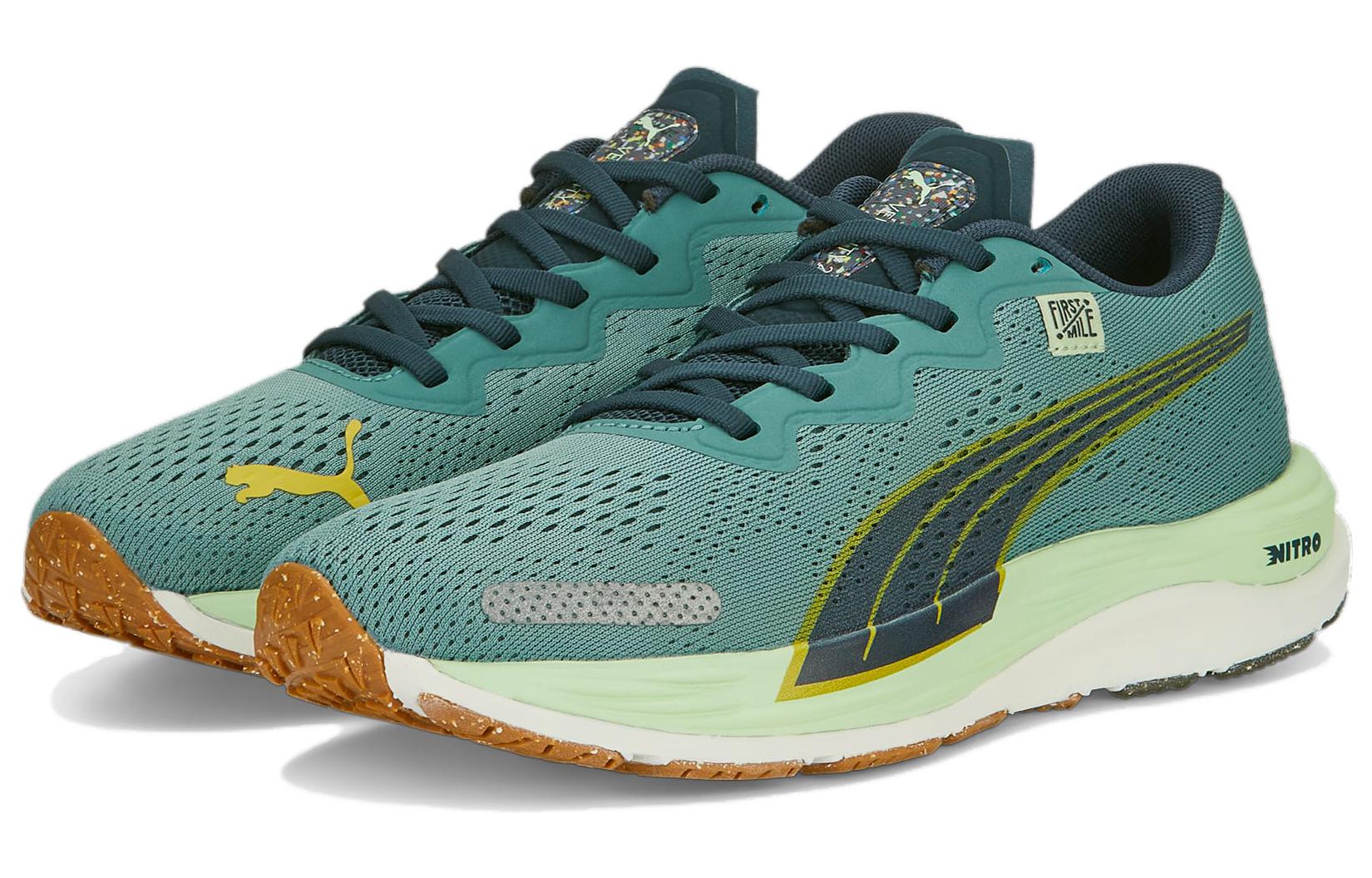 (WMNS) PUMA Velocity Nitro 2 x FIRST MILE 'Adriatic Fresh Pear' 377292-02