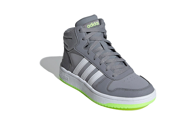 (TD) adidas adidas Hoops 2.0 Mid 'Grey White Green' EG1987