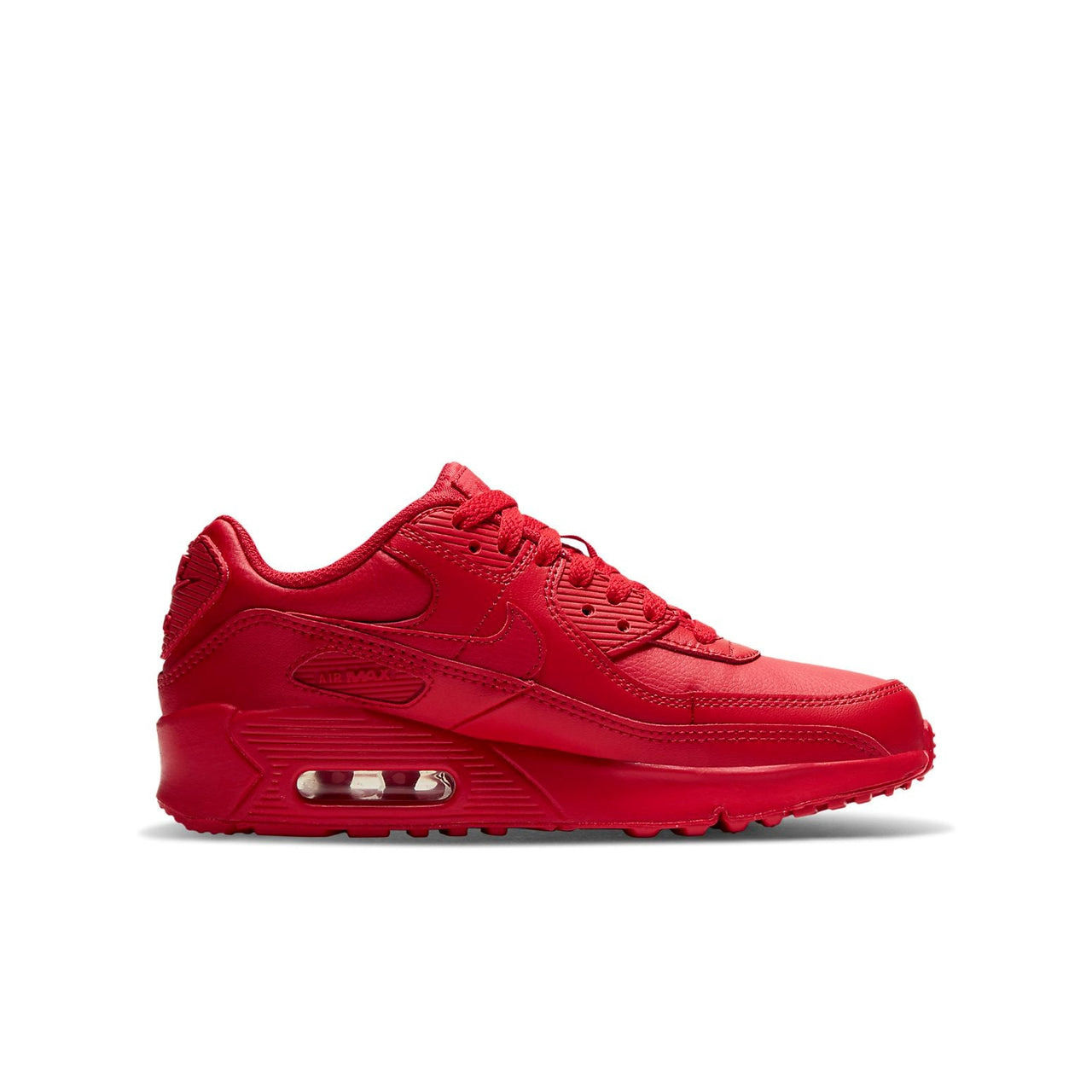 (GS) Nike Air Max 90 Leather 'University Red' DC2002-600