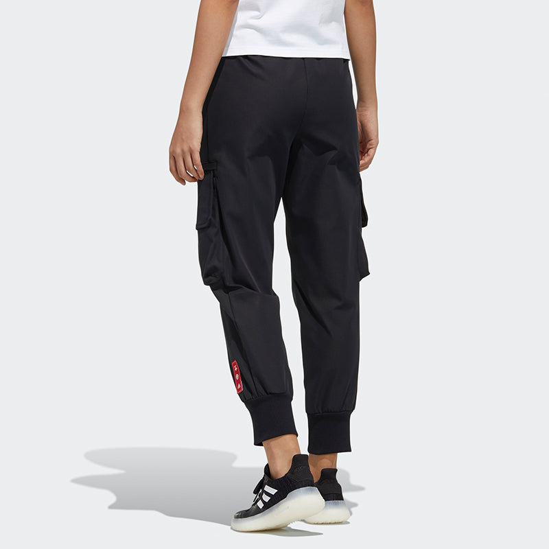 (WMNS) adidas Cny Pt Wv Big Pocket Logo Woven Bundle Feet Sports Pants/Trousers/Joggers Black GQ8840