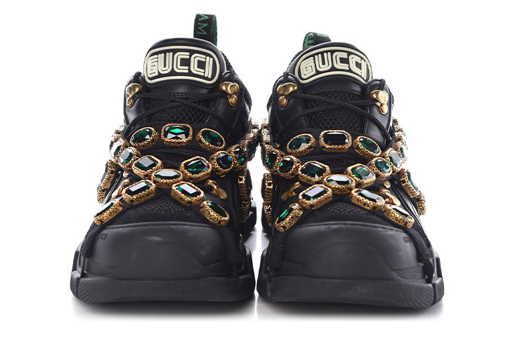 (WMNS) Gucci Flashtrek Crystals 'Black' 537153-GGZ50-1078