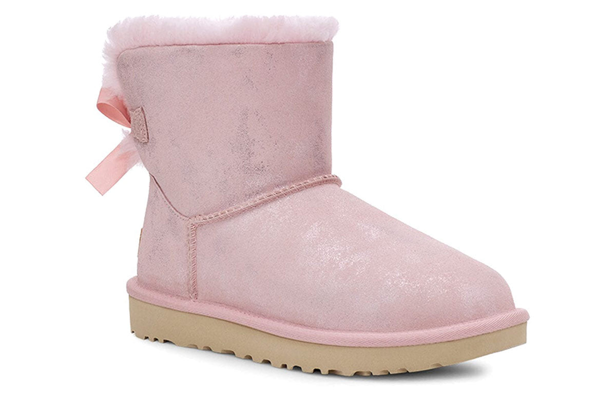 (WMNS) UGG Mini Bailey Bow II Shimmer Pink 1112533-PCD