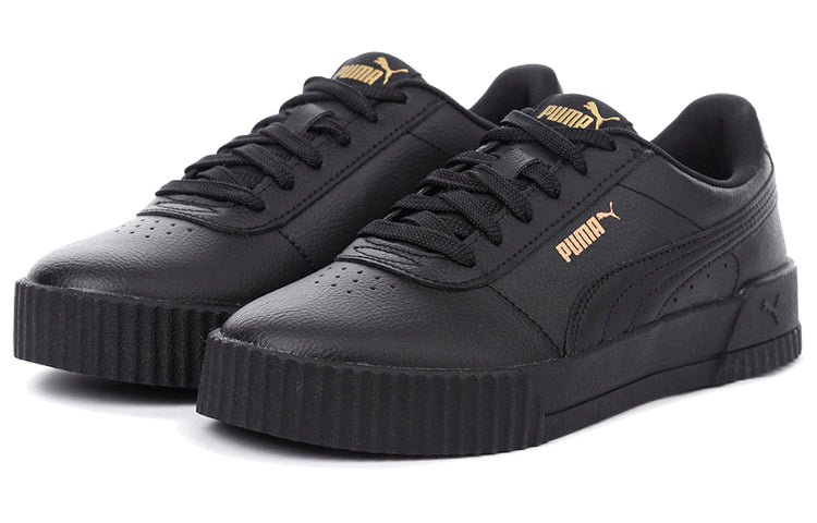 (WMNS) PUMA Carina Leather 'Black Gold' 370325-08