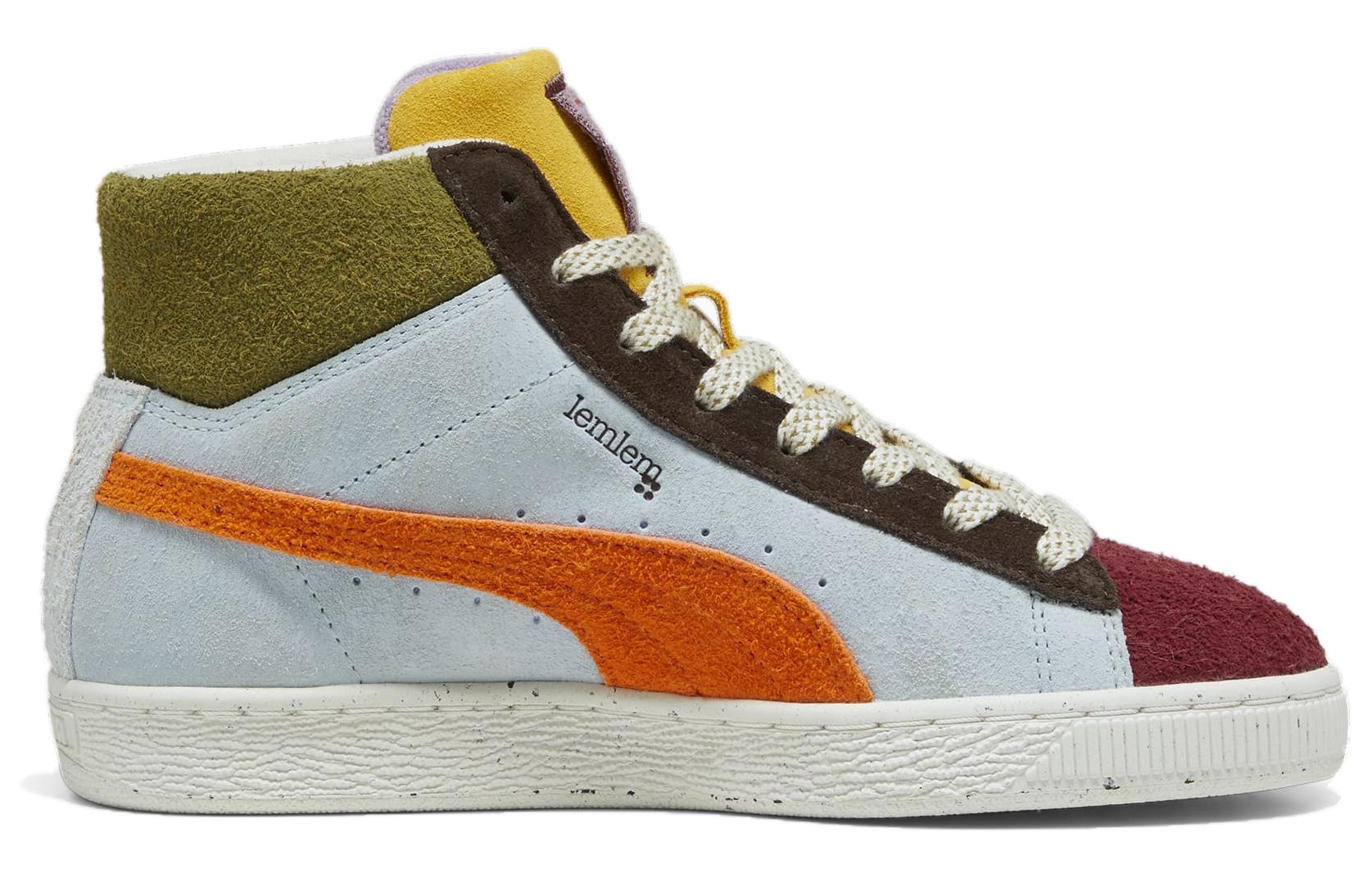 (WMNS) PUMA Lemlem x Suede Mid 'Icy Blue Cayenne Pepper' 396629-01