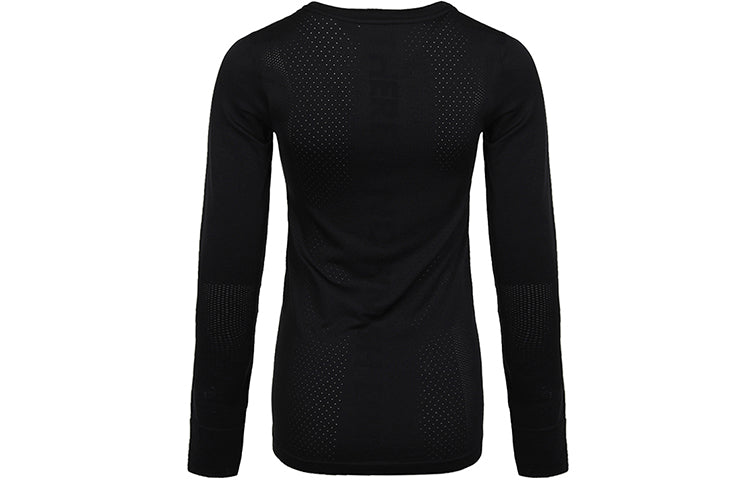 (WMNS) Nike Infinite Slim Fit Quick Dry Running Long Sleeves Black Gym Clothes CU3123-010