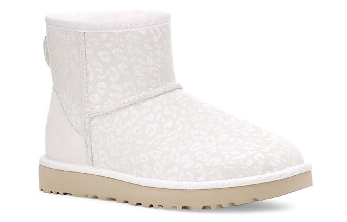 (WMNS) UGG Classic Mini Snow Leopard White 1113494-WHT