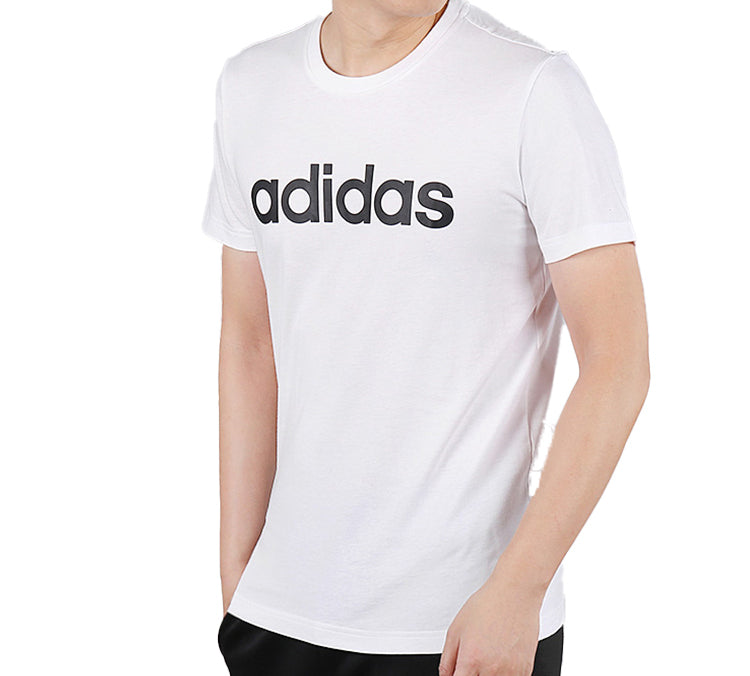 adidas neo M Esntl Lg T 1 Sports Short Sleeve White FP7396