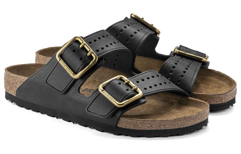 Birkenstock Arizona Bold Leather Sandals 'Black' 1022604
