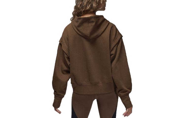 (WMNS) Air Jordan Sport Fleece Hoodie 'Brown' FB4609-259