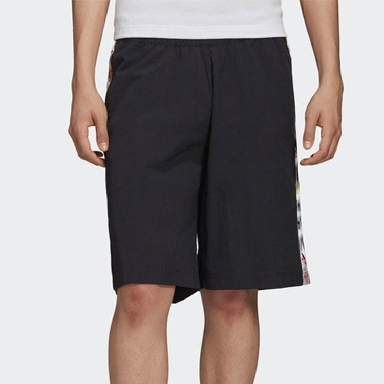 adidas originals MENS Pride W Short String Standard Trendy Sports Casual Pants Black FQ6588