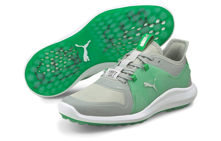 PUMA Ignite Fasten8 Flash Fm Golf Shoes Grey/Green 194700-01