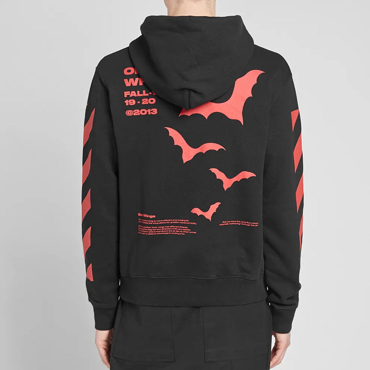 Off-White Printing Pullover Loose Fit Unisex Black OMBB034E19D250071020