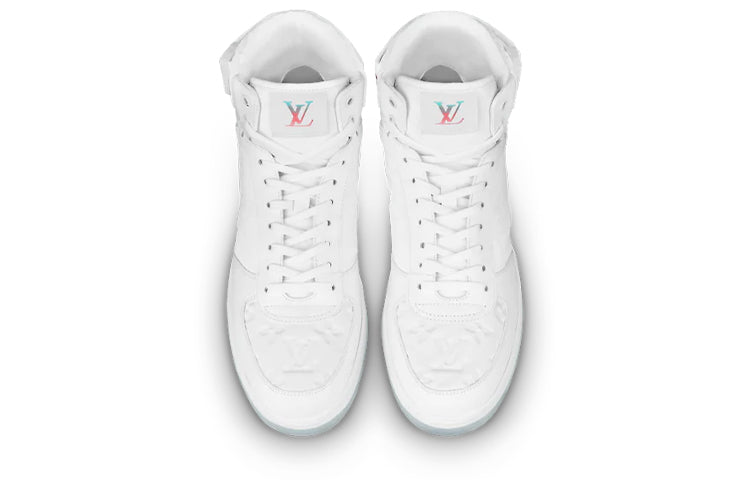 LOUIS VUITTON Rivoli Ankle Sneakers 'White Monogram' 1A8K2D