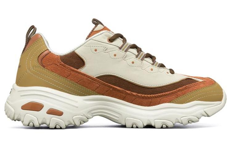 (WMNS) Skechers D'Lites 1.0 'Cream Brown Orange' 149906-TPNT