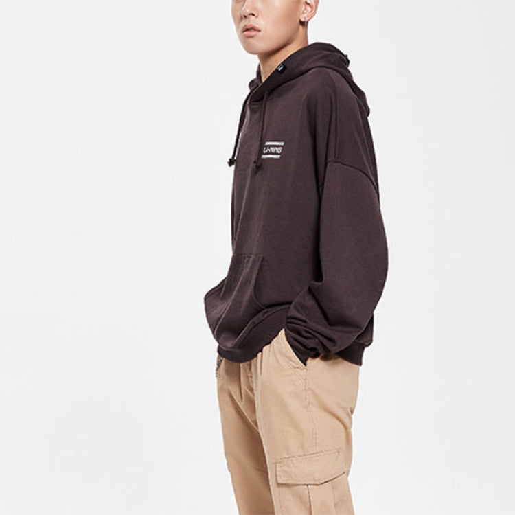 Li-Ning x Disney Mickey Crossover Loose Windproof hooded Pullover Sports Purple AWDP255-2