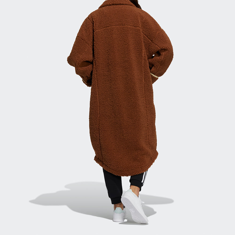 (WMNS) adidas Originals Cozy Sherpa Jackets 'Brown' HC0310