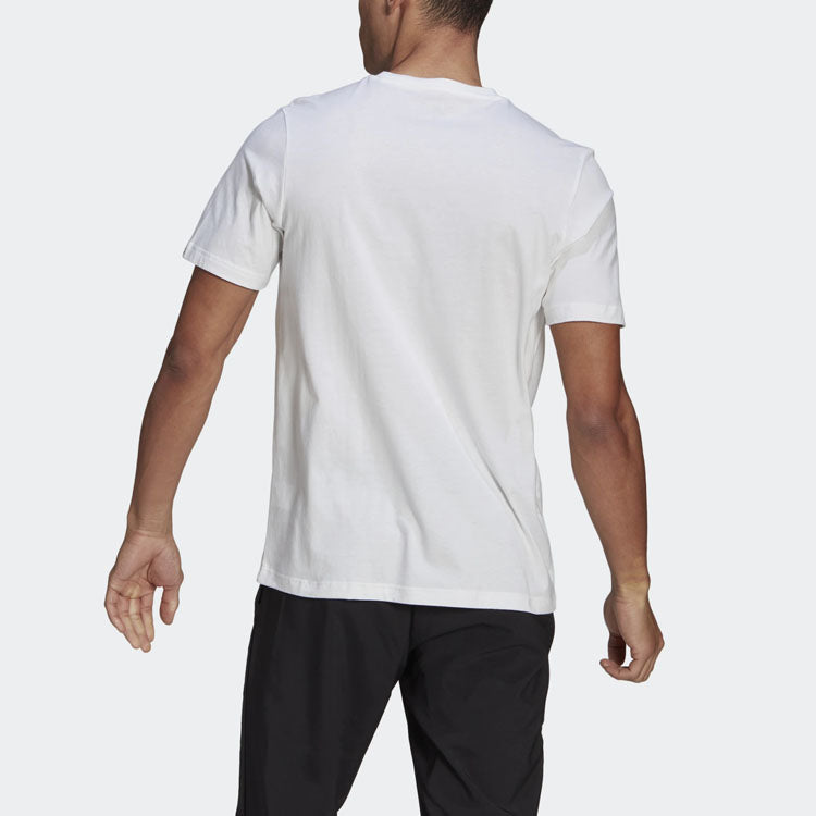 Men's adidas Sports Stylish Casual Short Sleeve White T-Shirt GL3261