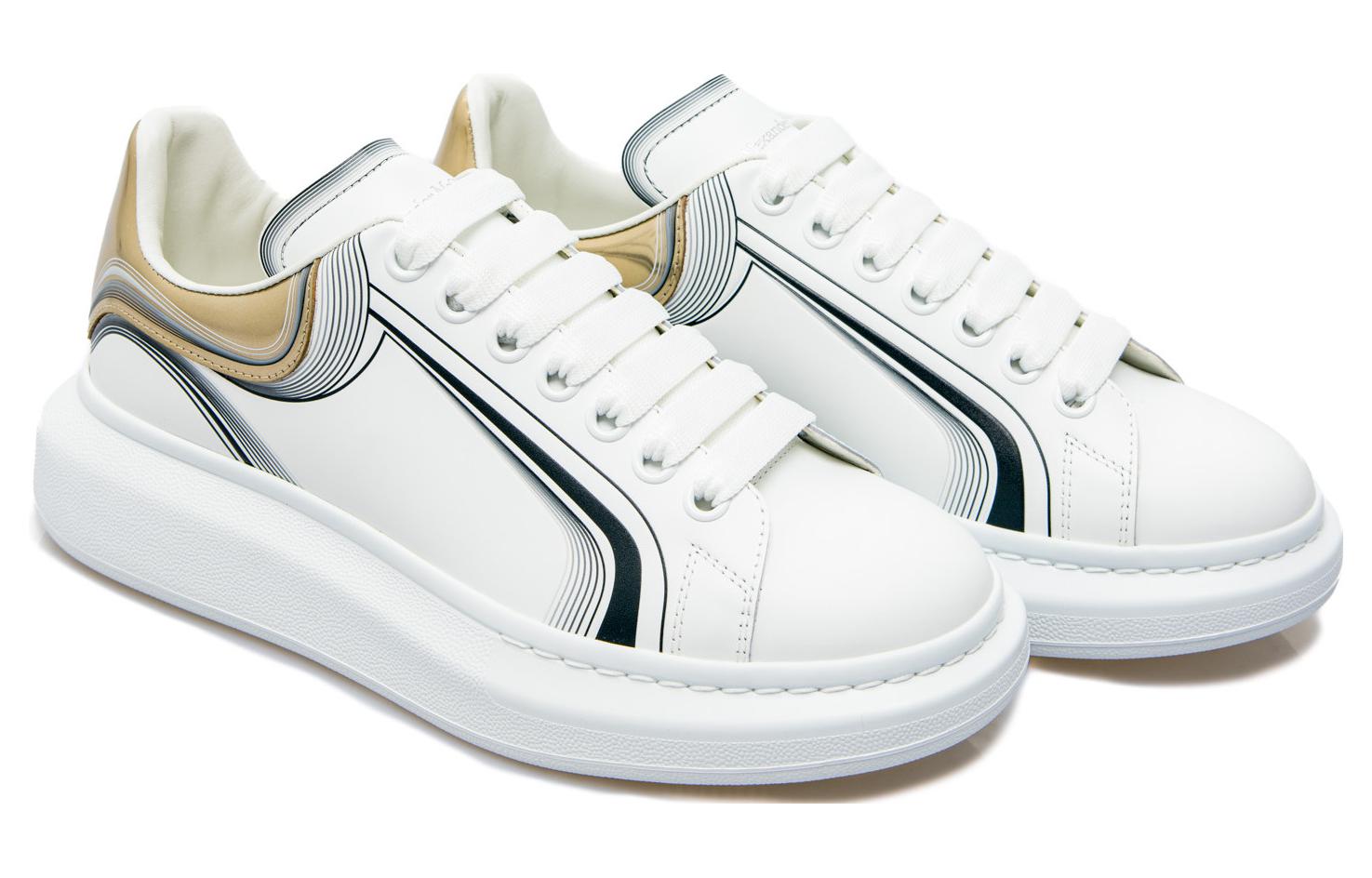 Alexander McQueen Oversized Sneaker 'White Vanilla Black' 750336WIDJP8834