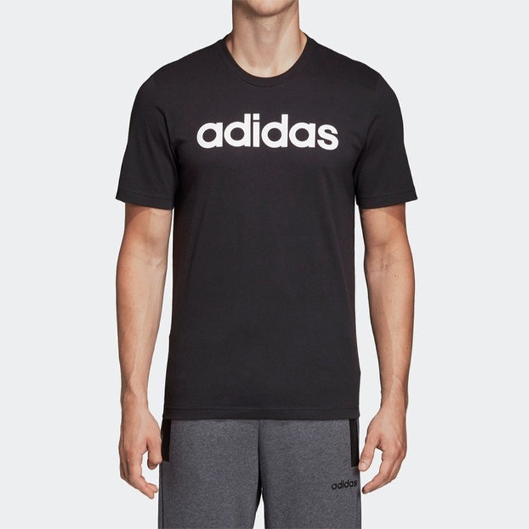 adidas E Lin Tee Casual Sports Short Sleeve Black DU0404