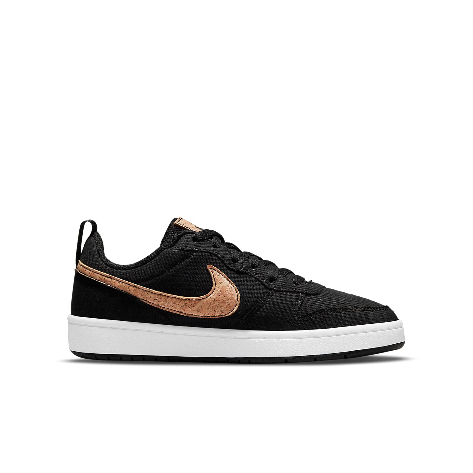 (GS) Nike Court Borough Low 2 Canvas 'Black Cork' DC7949-001
