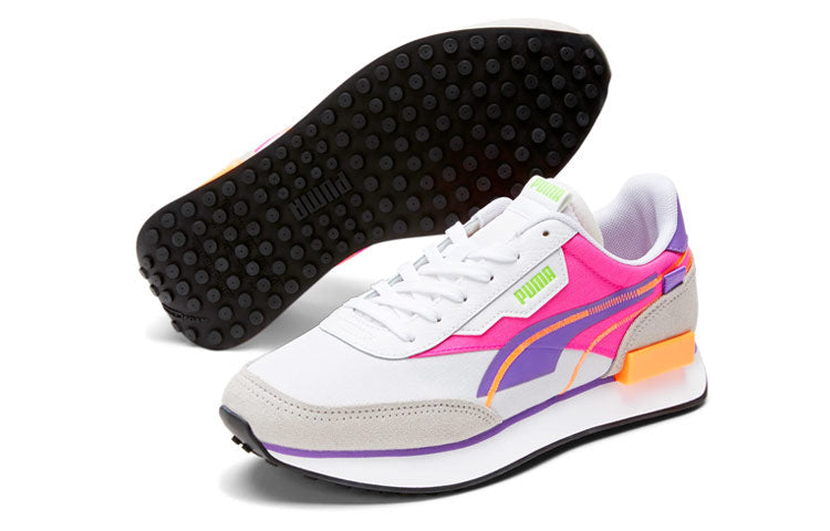 (WMNS) PUMA Future Rider Twofold 'White Luminous Purple' 381700-03