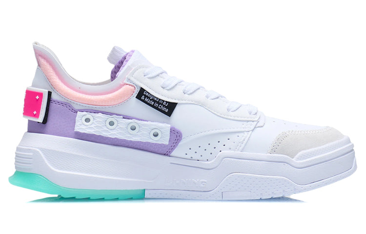 (WMNS) Li-Ning Geek 'White Purple Pink' AGCR154-2