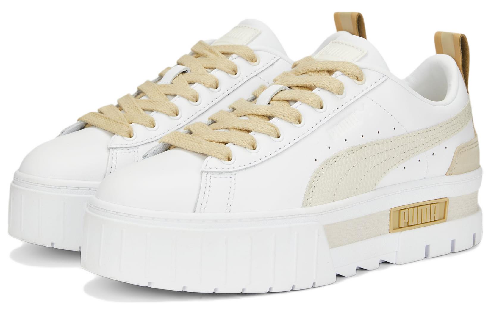 (WMNS) PUMA Mayze Luxe 'White Pale Khaki' 383995-06