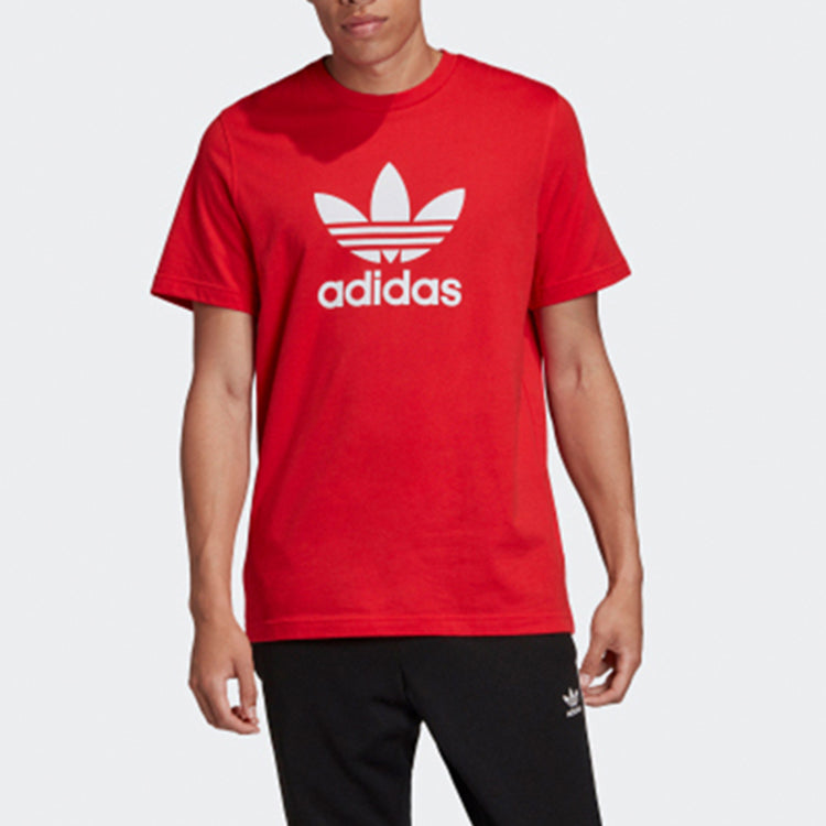 Men's adidas originals Logo Short Sleeve Red T-Shirt FM3791