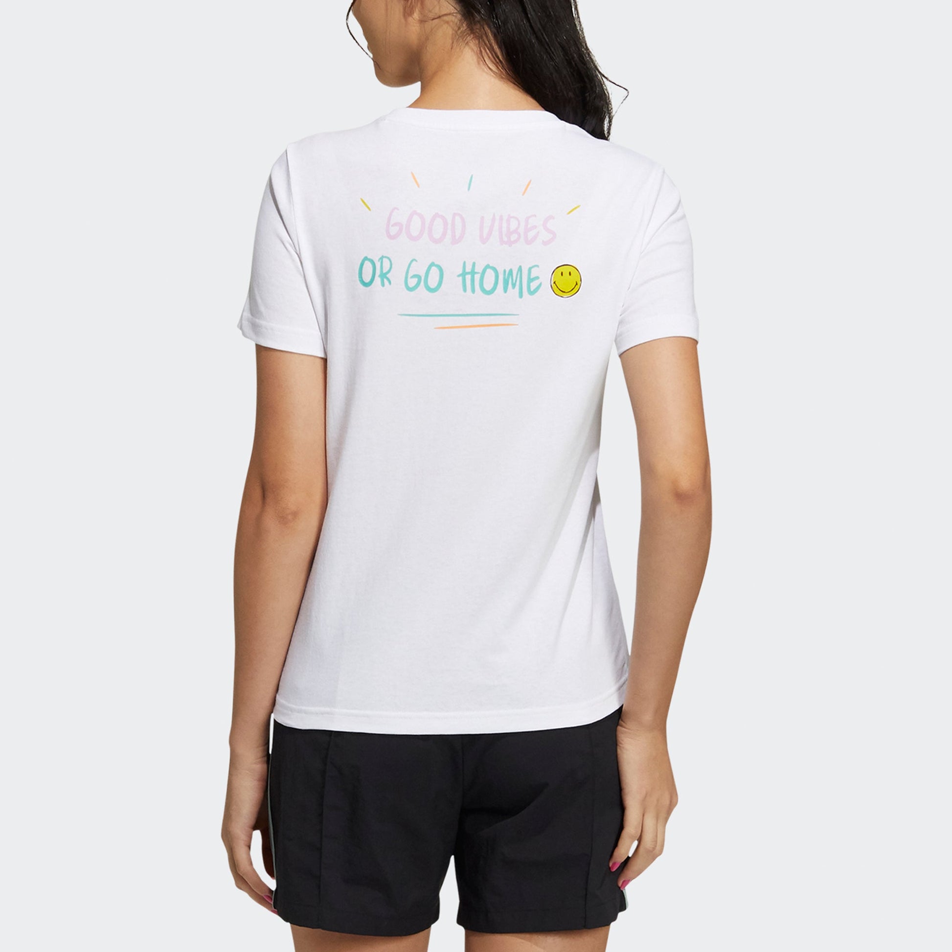 (WMNS) adidas neo smile T-shirt 'White' GP5784