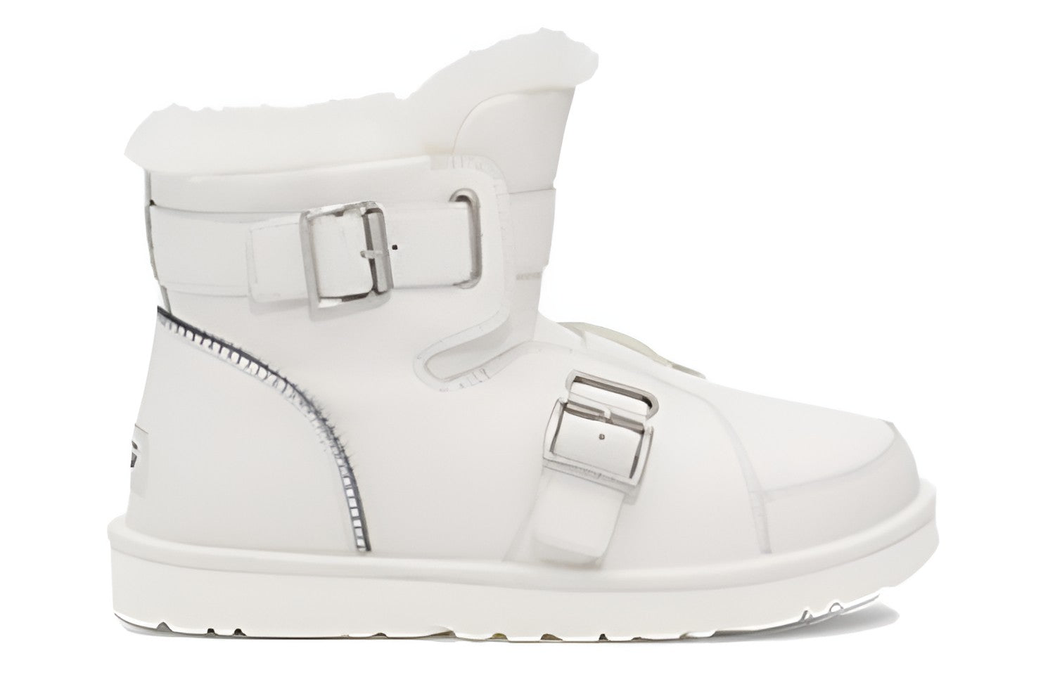 (WMNS) UGG Mini Buckle Short Boots 'White' 1138157-WHT