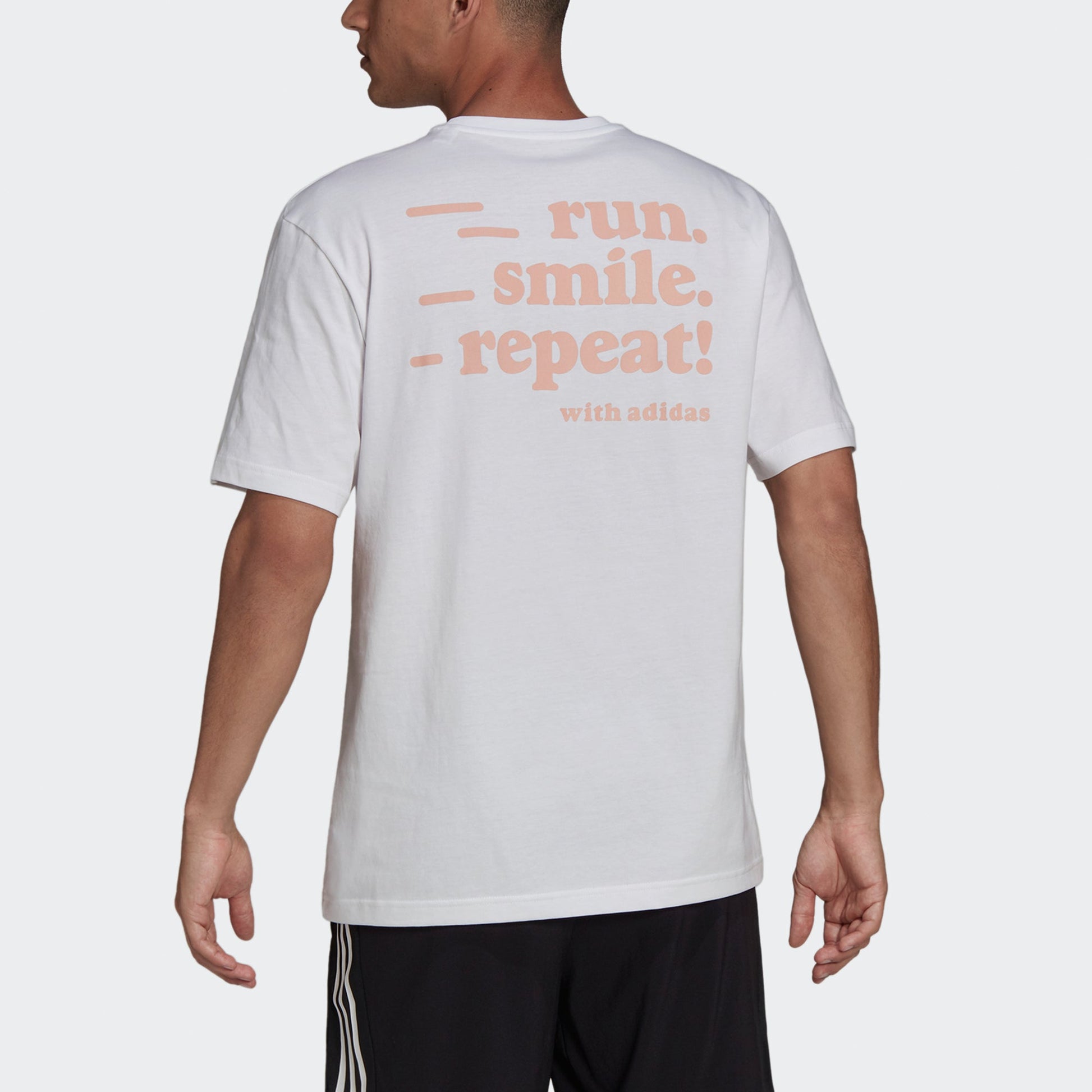 adidas Sig Gfx 1 Sports Running Short Sleeve Men's White GV1349