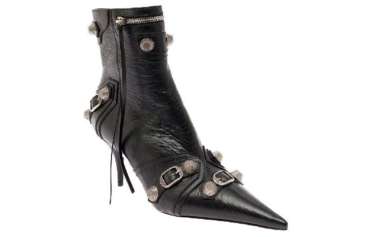 (WMNS) Balenciaga Cagole M70 Ankle Boots 'Black' 694390WAD4E1081