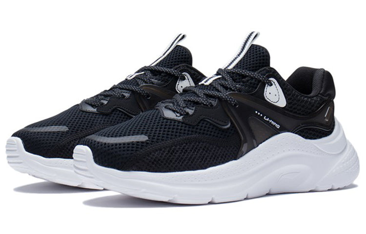 (WMNS) Li-Ning Floating Cloud 'Black White' AGLS020-1