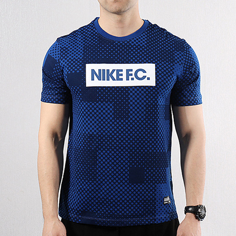 Nike FC Running Training Soccer/Football Short Sleeve Blue AV5314-438
