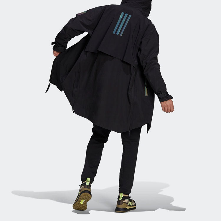 adidas Myshelter Parka Casual Sports Long Hooded Jacket Black GP7852
