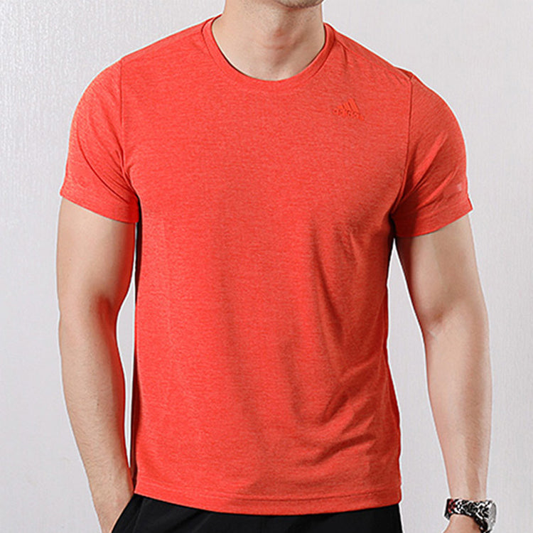 adidas Training Sports Round Neck Short Sleeve Orange EI6387