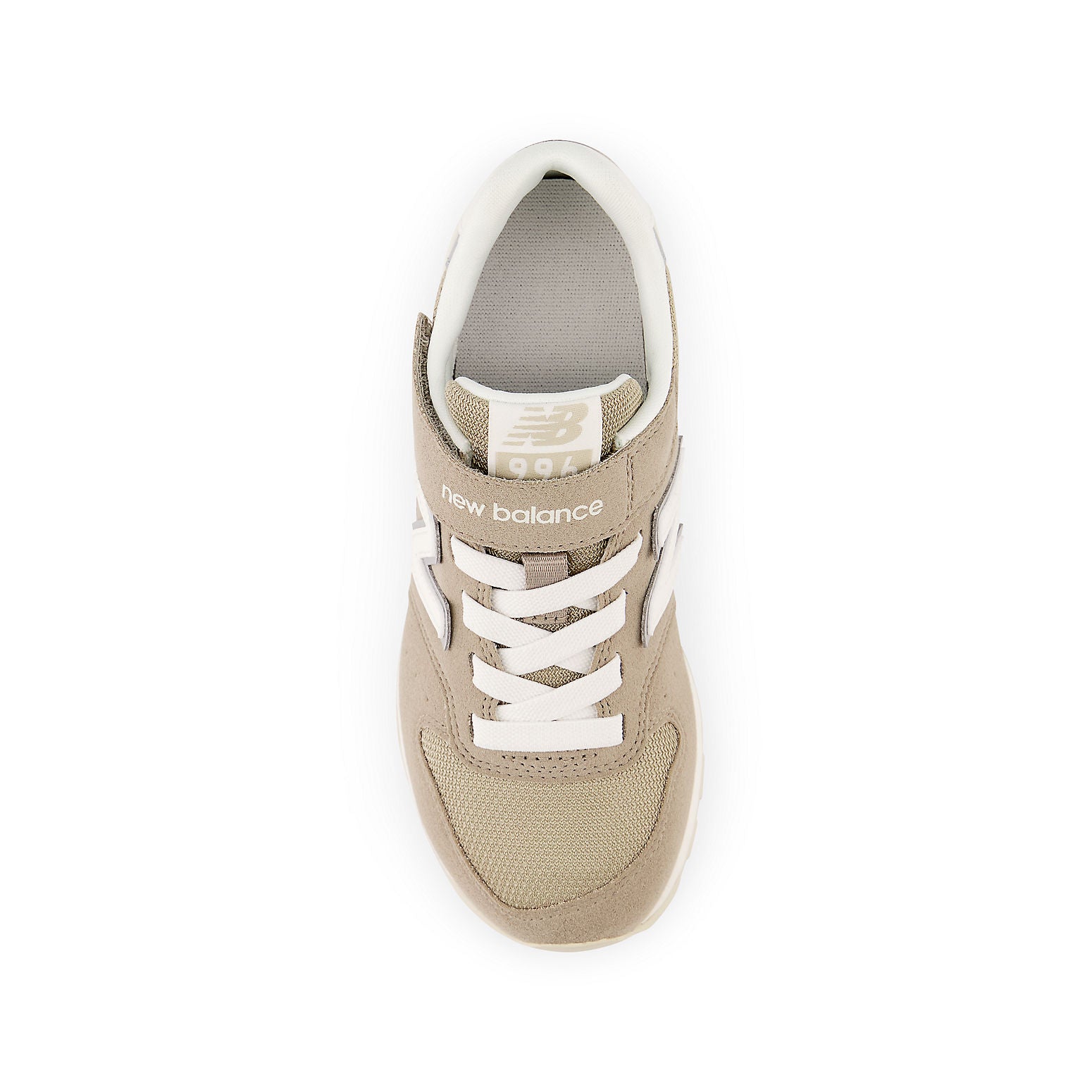 (GS) New Balance 996 Bungee Lace Top Strap Wide 'Aluminum Grey' YV996XB3