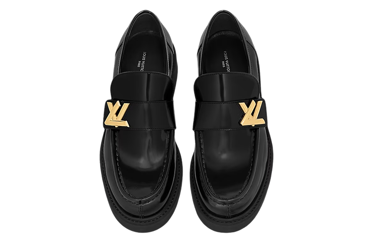 (WMNS) LOUIS VUITTON LV Academy Loafers 'Black' 1ABPBH