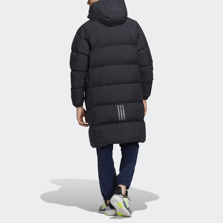 adidas Unisex Gd Puffy Lg Co Hooded Down Jacket Black H23084