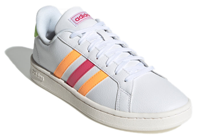 (WMNS) adidas neo Grand Court 'White Pink Orange' EG8146