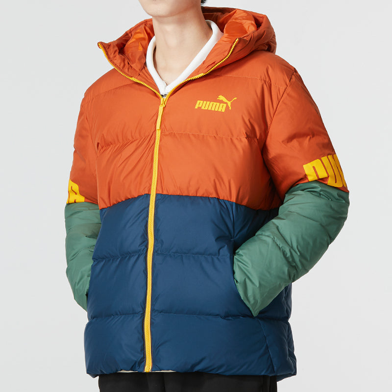 PUMA Power Down Hooded Jacket 'Orange' 676032-64