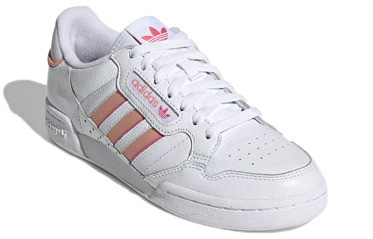 (WMNS) adidas Continental 80 Stripes 'White Orange' H06589