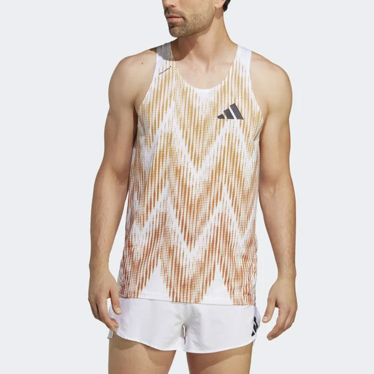 adidas Adizero Grant Holloway Signature Singlet Asia Sizing 'White' HZ0171