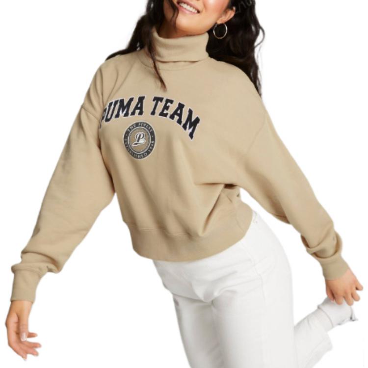 (WMNS) PUMA Team Hoodie 'Beige' 539271-67