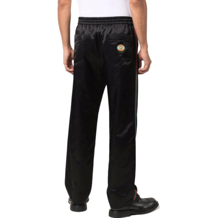 Gucci Web-Panel Track Pants 'Black' 654880-ZAGU7-1043