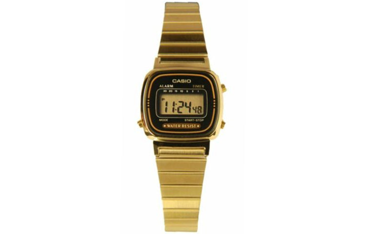CASIO Waterproof Quartz Gold Digital LA670WGA-1D