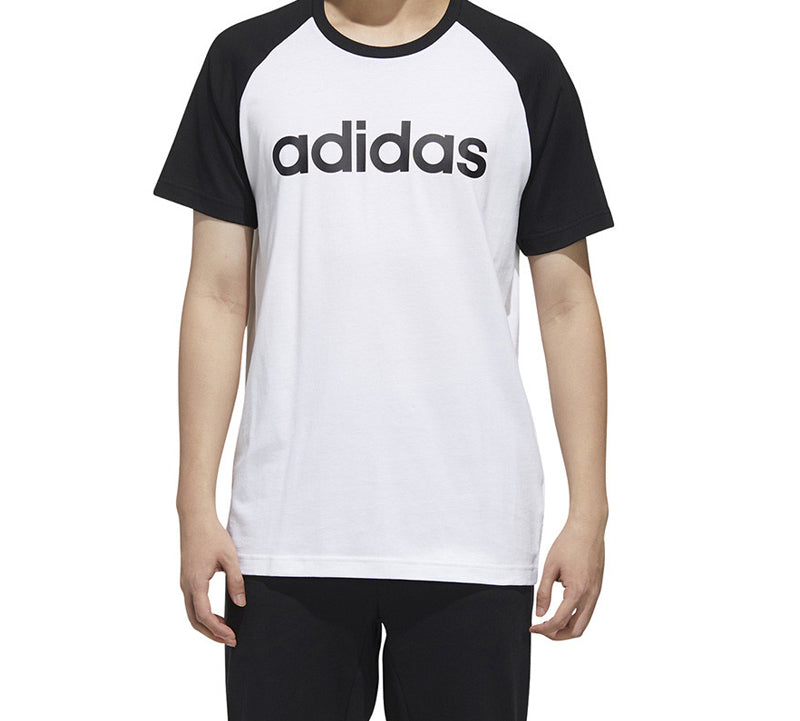 adidas neo Round Neck Sports Short Sleeve White FP7443