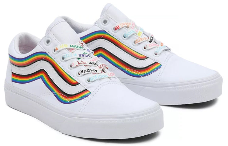 Vans Old Skool Low Tops Casual Skateboarding Shoes Unisex White VN0A5KRFB5U